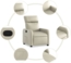 vidaXL Relaxsessel Creme Kunstleder 374184 Bild 6