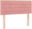 vidaXL Boxspringbett mit Matratze Rosa 120x190 cm Samt 3269848 Bild 5