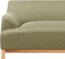 beliani 'SOSJO' Ecksofa, Stoff olivgrün, Rechtsseitig, 251 x 132 x 74 cm Bild 7