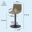 KHG Barhocker 6er Set 360° drehbar höhenverstellbar (61-82cm) Kunstleder Grün Industrial Look | Drehstuhl Barstuhl mit Rückenlehne Fußstütze 110kg belastbar Bild 7