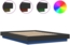 vidaXL Bettgestell mit LED Schwarz 120x200 cm Holzwerkstoff 3281106 Bild 7