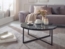Wohnling Design Couchtisch Ø 80 cm Marmoroptik Bild 6