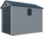 Vente-unique - Gerätehaus Gartenhaus - 5,32 m² - Kunstharz - Grau - CESIO Bild 2