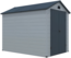 Vente-unique - Gerätehaus Gartenhaus - 5,32 m² - Kunstharz - Grau - CESIO Bild 3
