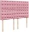 vidaXL Boxspringbett mit Matratze Rosa 160x200 cm Samt 3290971 Bild 7