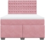 vidaXL Boxspringbett mit Matratze Rosa 160x200 cm Samt 3290971 Bild 3