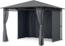 Mondo Gartenpavillon Partyzelt Gazebo 295 x 262 x 295 Stahl Polyester Dunkelgrau Bild 2