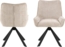 ACTONA GROUP Esszimmerstuhl Eddie (Set), Esszimmerstuhl, Juto beige, 4 Stern Gestell,mit drehfunktion, 2 Stk Bild 3