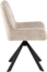 ACTONA GROUP Esszimmerstuhl Eddie (Set), Esszimmerstuhl, Juto beige, 4 Stern Gestell,mit drehfunktion, 2 Stk Bild 4