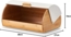 ZELLER 25366 Brotkasten Bambus mit Metalldeckel, weiß, 39 x 27 x 19 cm Bild 6