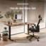 Höhenverstellbarer Schreibtisch (140x70 cm) - Sitz- & Stehpult mit Ladebuchsen - Schreibtisch Höhenverstellbar Elektrisch Touchscreen & Stahlfüßen - Schreibtisch Höhenverstellbar von Desktronic Bild 9