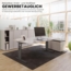 bümö höhenverstellbarer Schreibtisch O-Serie 80x80 cm in Asteiche, Gestell in Silber - PC Tisch klein für's Büro manuell höhenverstellbar, Computertisch verstellbar, OS-08-R-S Bild 5
