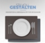 Platzset Lederimitat Grau/Dunkelgrau (Uni) 6er Set Bild 6