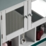 Bath Vida Milano Badezimmer-Spiegelschrank mit 2 Türen, mit Aufbewahrungsfächern, Wandmontage, weiß Bild 6