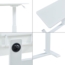 Höhenverstellbarer Laptoptisch Klirg 66-92x68x36 cm Weiß [en. casa] Bild 8
