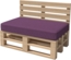 chilly pilley Palettenkissen Gartenkissen Palettenauflage Palettenpolster Indoor Outdoor Waschbar Abnehmbar Sitzkissen Rückenkissen (6er Set, Violett) Bild 7
