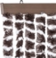 vidaXL Insektenschutz-Vorhang Braun und Weiß 90x220 cm Chenille 325452 Bild 4