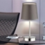 3er Set Tischleuchte, Textil grau, nickel matt, H 32 cm Bild 6