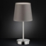 3er Set Tischleuchte, Textil grau, nickel matt, H 32 cm Bild 8