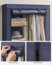 Songmics Kleiderschrank, Stoffschrank, 6 Ablagen, Verschiedene Aufbaumöglichkeiten, 88 x 45 x 168 cm, für Schlafzimmer, Ankleidezimmer, dunkelblau RYG084I02 Bild 8