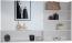 Spiegelregal Weiß Hochglanz 119.8 x 70 cm mit offenen Fächern Vicco Bild 7