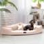 TRIVIA Orthopädisches Hundebett Dreieckbett - 120x120cm, 05 Creme Bild 3