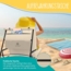 KESSER® Strandmatte klappbar mit verstellbarer Rückenlehne, Strandliege faltbar mit Tragegurt, wasserdichter Handyhülle & Aufbewahrungstasche, Sonnenliege für Strand Garten Terrasse, Liegematte 130Kg Beige, 2er Set Bild 6