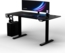 ULTRADESK Level | Ergonomischer Gaming-Schreibtisch mit elektrischer Höhenverstellung | Interner Speicher für 2 Einstellungen | Steckdosenleiste, XXL-Mauspad | Stahlgestell, Blaues Pad, 140x66 cm Bild 8