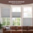 Allesin Plissee ohne Bohren Plissees Klemmfix Hellgrau 60x130 cm(BxH), Plisseerollo Faltrollo mit Klemmträger, Jalousie Rollos für Fenster und Tür, Sichtschutz und Sonnenschutz Bild 4