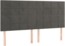 vidaXL Boxspringbett mit Matratze Dunkelgrau 160x200 cm Samt 3129220 Bild 6