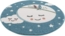 carpet city Kinderteppich Kinderzimmer Blau - 120 cm Rund - Mond Sterne - Kinderzimmerteppiche Mädchen Jungen - Babyzimmer-Teppich - Spielteppich - Sternenteppich Bild 6