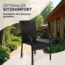 Casaria Gartenstuhl, Stapelbar Wetterfest Polyrattan Outdoor 160kg Garten Terrasse Balkon Bild 7