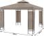 Deuba Pavillon Gartenzelt Gartenpavillon Lorca 3x3 m Seitenteile Metall Wasserabweisend taupe Gartenpavillon Bild 7