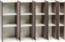 Movian, Bücherregal/3-stöckiges Schrankregal/Beistellmöbel/platzsparendes Regal, Modular, verstellbare Regalhöhe 3,2 cmBüro, Wohnzimmer - Space Saving Shelf - UB-9020 - Braun Bild 4