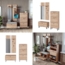 Garderobenset Siri Goldkraft Eiche Set mit Wandgarderoben, Sitzbank und Schuhschrank Vicco Bild 8