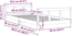 vidaXL Kinderbett Weiß 90x200 cm Massivholz Kiefer 834424 Bild 9