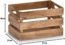 Zeller 15165 Aufbewahrungs-Kiste Vintage, Holz Kiste, Holz, Natur, ca. 31 x 21 x 19 cm Bild 5
