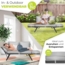 KESSER® Gartenbank Polyrattan Luna mit Liegefunktion Gartensofa 4-in-1 Verstellfunktion Gartencouch Wetterfest, Balkonsofa Verstellbare Armlehnen, Extra Dicke & Weiche Polster, Garten/Balkon/Terrasse Schwarz / Grau Bild 7