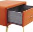 Nachttisch FLAYAT Samtstoff Orange Bild 7