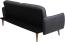 Schlafsofa HWC-J18, Couch Klappsofa Gästebett Bettsofa, Schlaffunktion Stoff/Textil 185cm ~ anthrazit-grau Bild 8