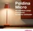 Zafferano, Poldina Micro Lampe, Kabellose, Wiederaufladbare Tischlampe mit Touch Control, Geeignet für Wohnzimmer und Außenbereich, Dimmer, 2200-3000 K, Höhe 27,5 cm, Farbe Blaulila Bild 8