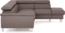 Mivano Ecksofa Micky mit Ottomane / L-Form-Sofa mit Schlaffunktion, Stauraum und Kopfteilverstellung / 249 x 72 x 207 / Kunstleder, Braun Bild 8