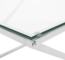 Couchtisch Glas Silber quadratisch 60x60 cm BEVERLY Bild 5