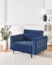Sessel ABERDEEN Samtstoff Blau Bild 2