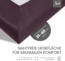 Bettwaesche-mit-Stil Mako-Satin Spannbettlaken brombeer 100x200cm Höhe 31-40cm Bild 3