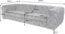 riess-ambiente 3-Sitzer MODERN BAROCK 235cm grau · 3-Sitzer Couch aus Samt mit Federkern, Einzelartikel 1 Teile, Wohnzimmer · Sofa · Taschenfederkern · Chesterfield · Ziersteppung Bild 7