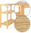 dibea Schuhregal mit 3 Ablagefächern, Schuhschrank, Badezimmerregal, Wohnzimmerregal, Standregal, Bambusregal, Badregal, Bücherregal, Küchenregal, 60 x 26 x 66 cm (naturfarben) Bild 7