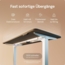 Höhenverstellbarer Schreibtisch - Höhenverstellbar Elektrisch mit Flüsterleisem Dual-Motor & Touchscreen - Hohe Tragfähigkeit - Stehtisch von Desktronic, Weiß + Schwarz, 160x80 cm Bild 3