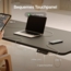 Höhenverstellbarer Schreibtisch - Höhenverstellbar Elektrisch mit Flüsterleisem Dual-Motor & Touchscreen - Hohe Tragfähigkeit - Stehtisch von Desktronic, Weiß + Schwarz, 160x80 cm Bild 6