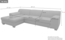 DOMO. collection Ecksofa Tinos, Couch in L-Form, Holz-Beine aus Buche mit Filzgleitern, Sofa, Polsterecke, Eckcouch, Polstergarnitur 273 x 157 x 74 cm (BxTxH), dunkelgrau Bild 2